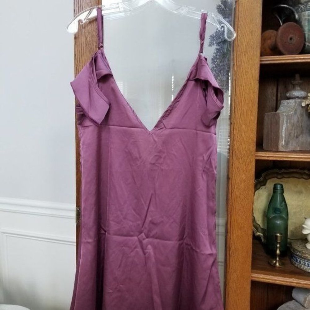 Mina Lisa Amethyst Chemise Adjustable Straps Size Medium NWT